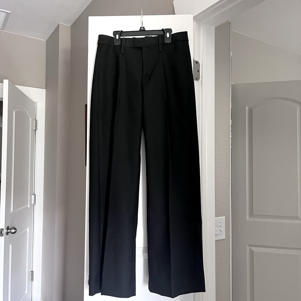 Banana Republic Pleated black pants. 100% wool